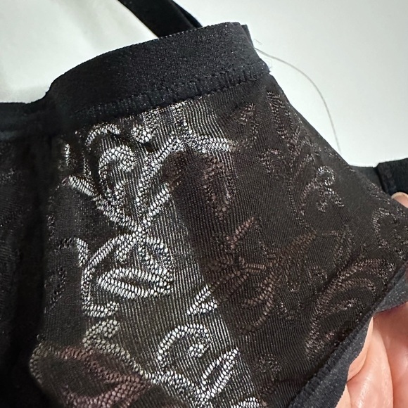 32D Natori 136059 Sheer Jacquard Full Fit Contour Underwire Bra black SW - Picture 5 of 11